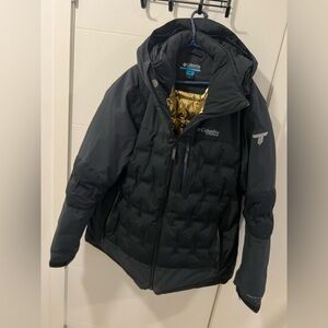 Columbia Black Hooded Heavy Winter Jacket